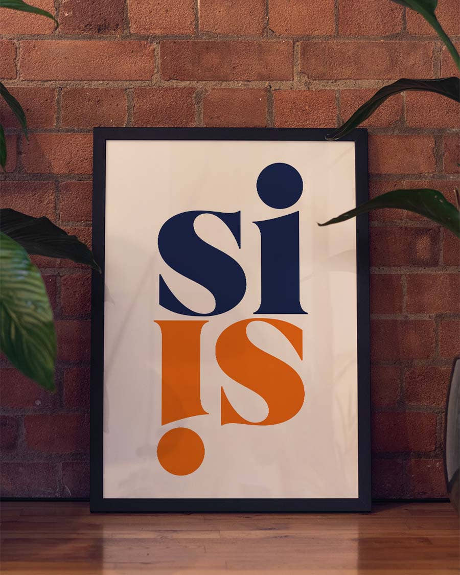 Si | Typografie Poster