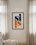 Si | Typografie Poster