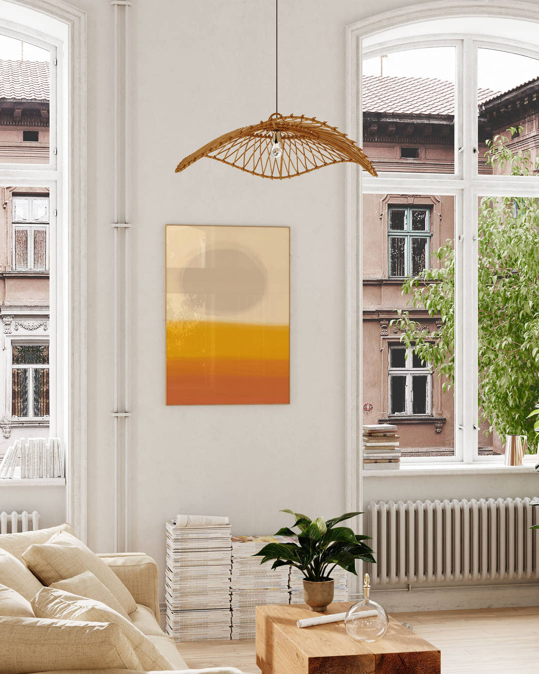 Solopgang Poster – FineArt Wandbild, moderne Kunst &amp; Fine Art Print von Spawnd, handgefertigt &amp; Made in Germany