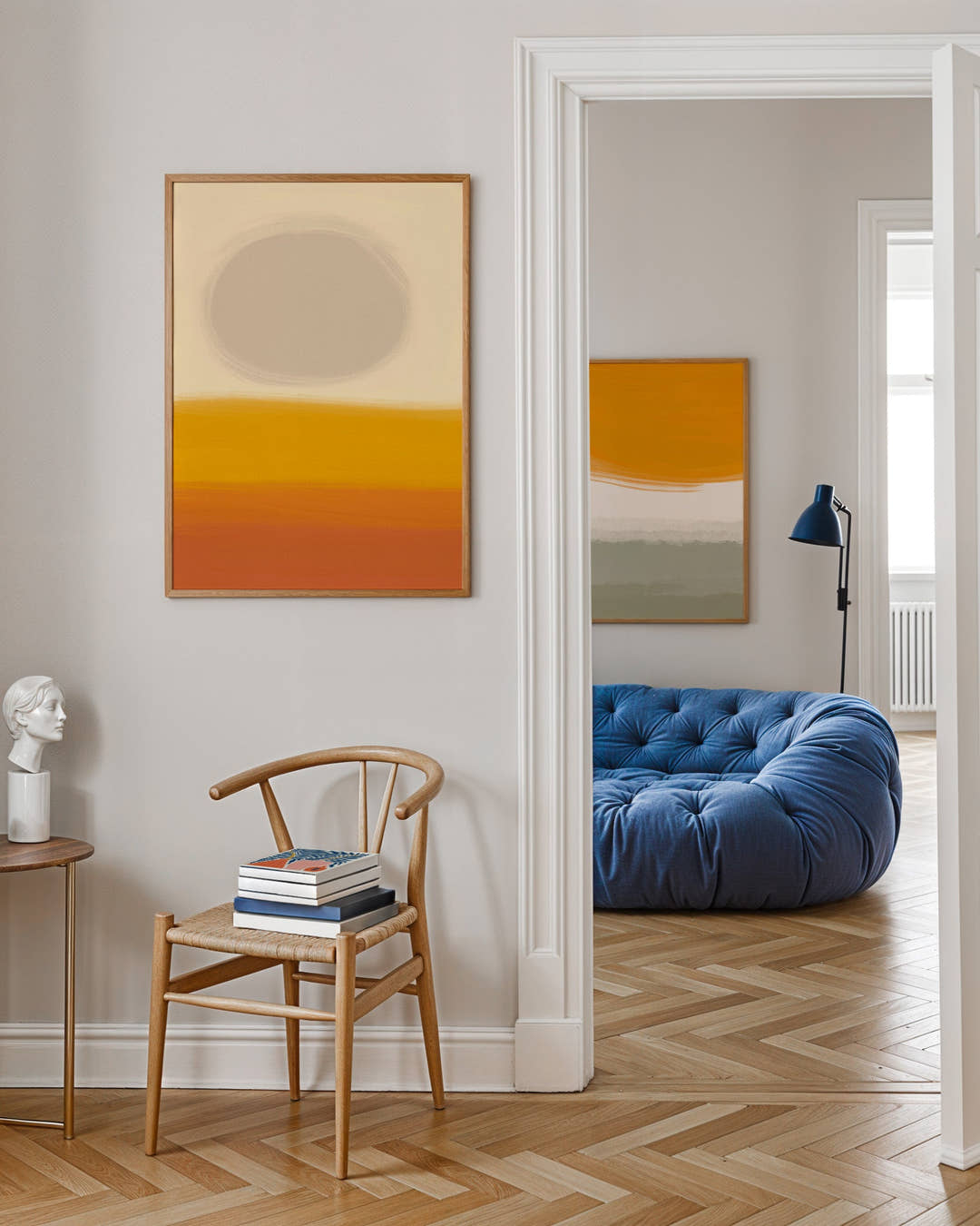 Solopgang Poster – FineArt Wandbild, moderne Kunst &amp; Fine Art Print von Spawnd, handgefertigt &amp; Made in Germany