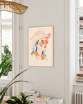 Sunhat Girl Illustration Poster – Sunhat Girl Poster – FineArt Wandbild, moderne Kunst & Fine Art Print von Spawnd, handgefertigt & Made in Germany