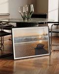 Sunset Poster – FineArt Wandbild, moderne Kunst & Fine Art Print von Spawnd, handgefertigt & Made in Germany