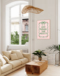 Typografie Poster – Good Morning, Your Majesty Poster – FineArt Wandbild, moderne Kunst & Fine Art Print von Spawnd, handgefertigt & Made in Germany