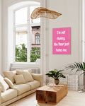 Typografie Statement Poster – I’m Not Clumsy Poster – FineArt Wandbild, moderne Kunst & Fine Art Print von Spawnd, handgefertigt & Made in Germany
