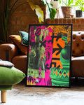 Urban Pop Art Collage Poster – Urban Clash Poster – FineArt Wandbild, moderne Kunst & Fine Art Print von Spawnd, handgefertigt & Made in Germany