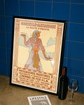 Vintage Ägypten Reiseroute Art Deco – Marseille Alexandrien Poster Poster – FineArt Wandbild, moderne Kunst & Fine Art Print von Spawnd, handgefertigt & Made in Germany