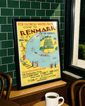 Vintage Australien Poster – Renmark Murray River Poster – FineArt Wandbild, moderne Kunst & Fine Art Print von Spawnd, handgefertigt & Made in Germany
