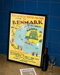 Vintage Australien Poster – Renmark Murray River Poster – FineArt Wandbild, moderne Kunst & Fine Art Print von Spawnd, handgefertigt & Made in Germany