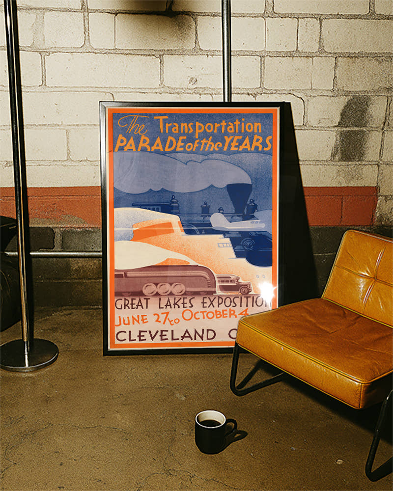 Vintage Cleveland Ohio Poster 1936 – Great Lakes Exposition Poster – FineArt Wandbild, moderne Kunst &amp; Fine Art Print von Spawnd, handgefertigt &amp; Made in Germany