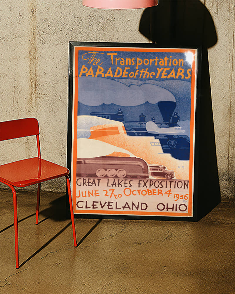 Vintage Cleveland Ohio Poster 1936 – Great Lakes Exposition Poster – FineArt Wandbild, moderne Kunst &amp; Fine Art Print von Spawnd, handgefertigt &amp; Made in Germany