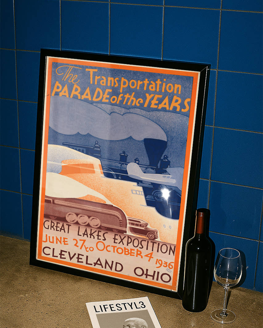 Vintage Cleveland Ohio Poster 1936 – Great Lakes Exposition Poster – FineArt Wandbild, moderne Kunst &amp; Fine Art Print von Spawnd, handgefertigt &amp; Made in Germany