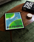 Vintage Flugreise Poster – Air France Paris Londres 1930 Poster – FineArt Wandbild, moderne Kunst & Fine Art Print von Spawnd, handgefertigt & Made in Germany