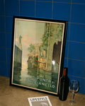 Vintage Italien Lago di Como Poster – Punta di Balbianello Poster – FineArt Wandbild, moderne Kunst & Fine Art Print von Spawnd, handgefertigt & Made in Germany