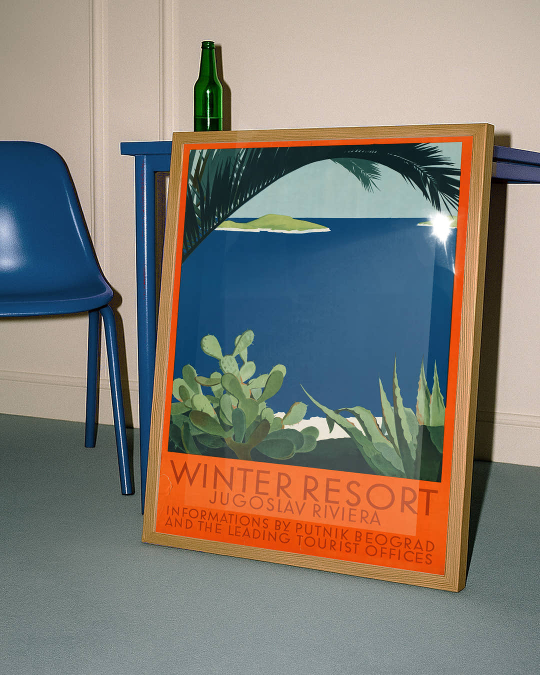 Vintage Jugoslawische Riviera Poster – Adriaküste Jugoslawien Poster – FineArt Wandbild, moderne Kunst &amp; Fine Art Print von Spawnd, handgefertigt &amp; Made in Germany
