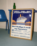 Vintage Kreuzfahrt Poster mit Stella Polaris – Det Hellige Land og Egypten Poster – FineArt Wandbild, moderne Kunst & Fine Art Print von Spawnd, handgefertigt & Made in Germany