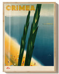 Vintage Krim Halbinsel Poster mit Küstenmotiv – Crimea Poster – FineArt Wandbild, moderne Kunst & Fine Art Print von Spawnd, handgefertigt & Made in Germany