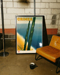 Vintage Krim Halbinsel Poster mit Küstenmotiv – Crimea Poster – FineArt Wandbild, moderne Kunst & Fine Art Print von Spawnd, handgefertigt & Made in Germany