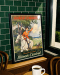 Vintage Mississippi Golfküste Poster mit Reitsport Motiv – Gulf Coast Poster – FineArt Wandbild, moderne Kunst & Fine Art Print von Spawnd, handgefertigt & Made in Germany