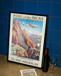Vintage Peru Poster – Machu Picchu Anden Poster – FineArt Wandbild, moderne Kunst & Fine Art Print von Spawnd, handgefertigt & Made in Germany
