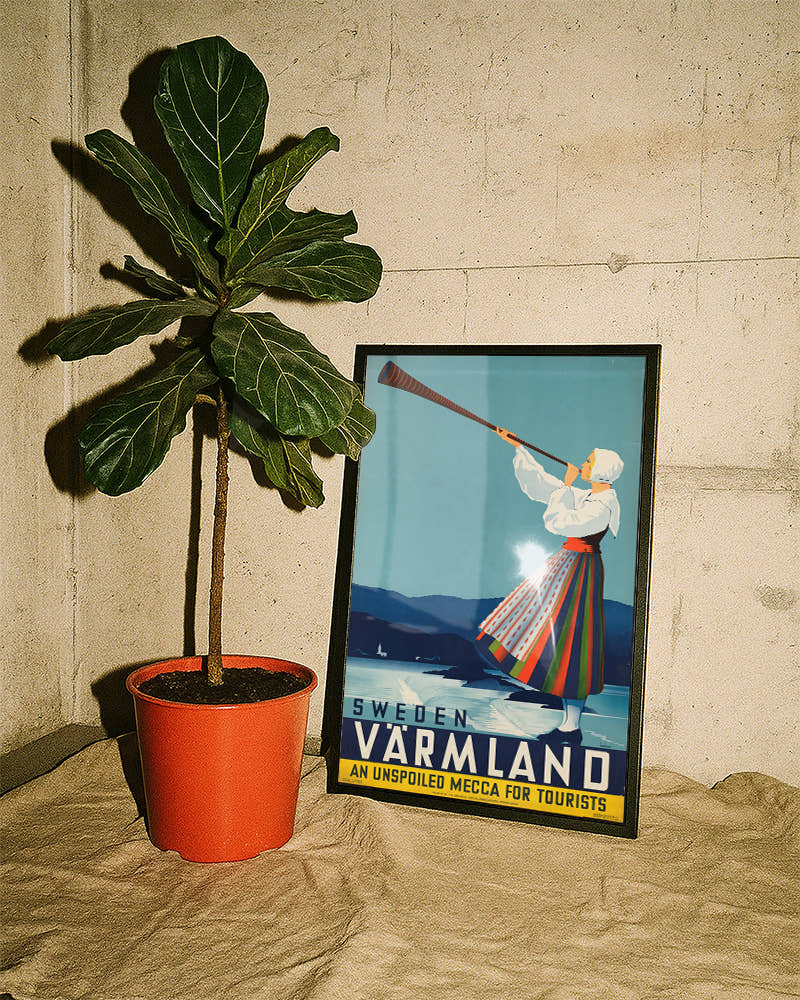 Vintage Schweden Poster – Värmland Region Skandinavien Poster – FineArt Wandbild, moderne Kunst &amp; Fine Art Print von Spawnd, handgefertigt &amp; Made in Germany