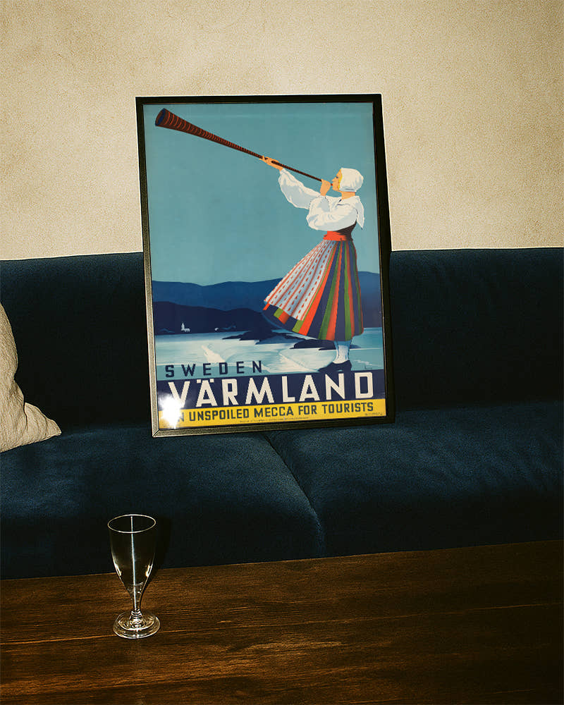 Vintage Schweden Poster – Värmland Region Skandinavien Poster – FineArt Wandbild, moderne Kunst &amp; Fine Art Print von Spawnd, handgefertigt &amp; Made in Germany
