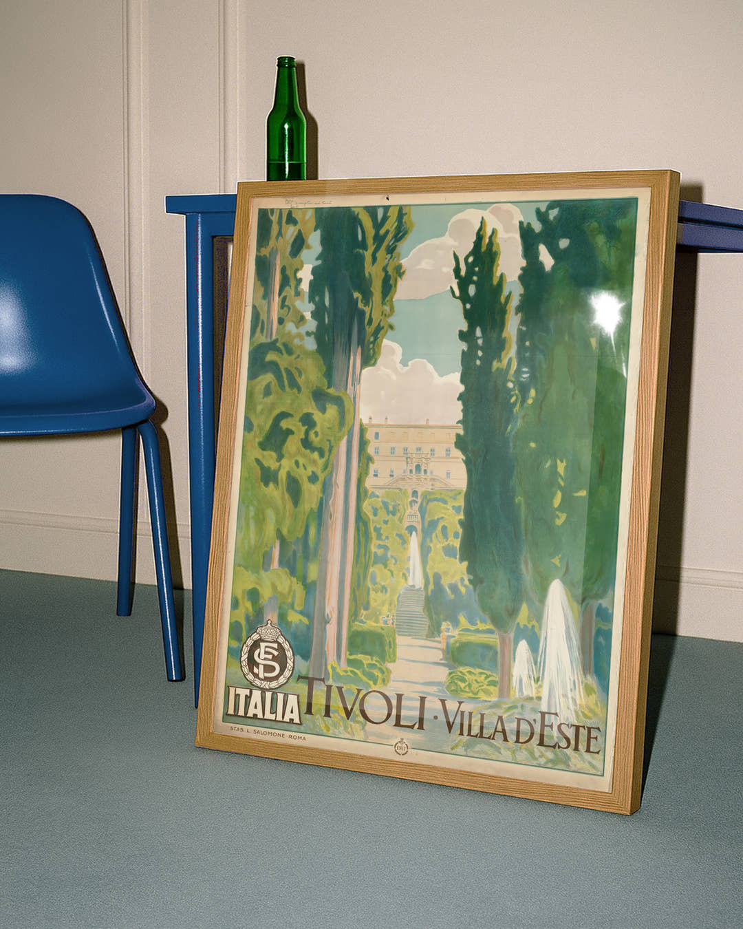 Vintage Tivoli Italien Poster – Villa d’Este Gartenanlage Poster – FineArt Wandbild, moderne Kunst &amp; Fine Art Print von Spawnd, handgefertigt &amp; Made in Germany