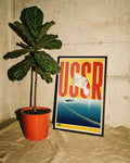 Vintage UdSSR Poster – USSR Sowjetunion Reise Wandbild Poster – FineArt Wandbild, moderne Kunst & Fine Art Print von Spawnd, handgefertigt & Made in Germany