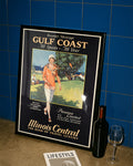 Vintage USA Poster – Mississippi Golfküste Gulf Coast Wandbil Poster – FineArt Wandbild, moderne Kunst & Fine Art Print von Spawnd, handgefertigt & Made in Germany
