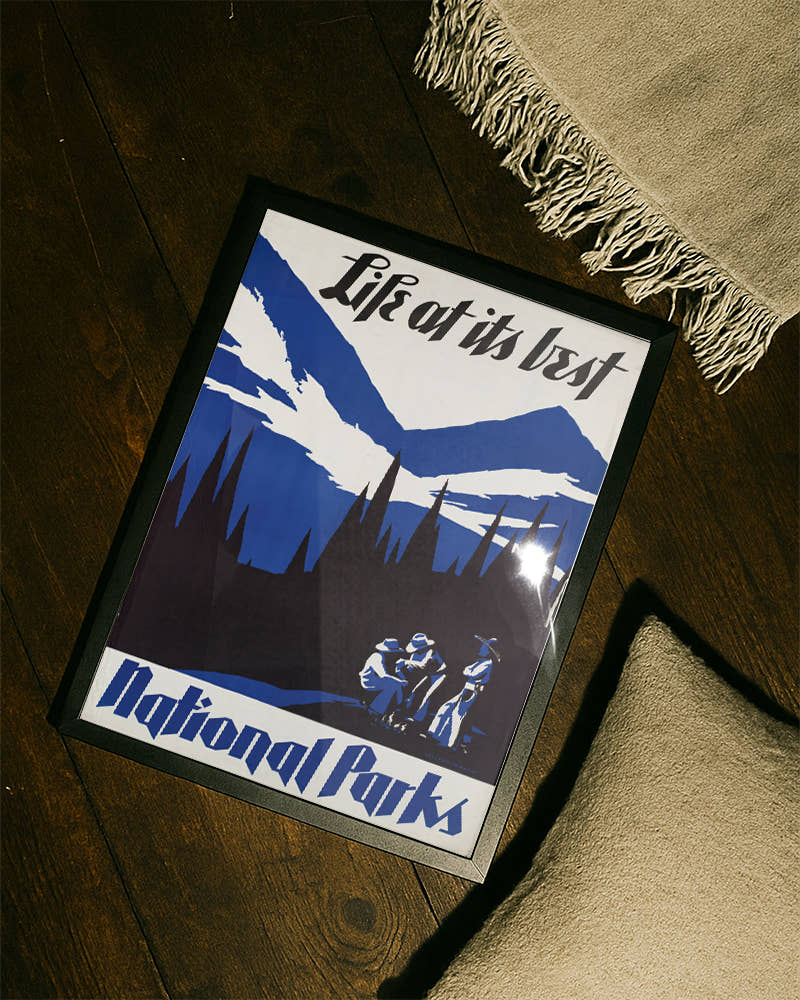 Vintage Zion Nationalpark Poster – Ranger Naturalist Service Poster – FineArt Wandbild, moderne Kunst &amp; Fine Art Print von Spawnd, handgefertigt &amp; Made in Germany
