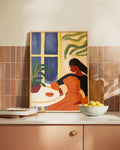 Warm Between Walls Poster – FineArt Wandbild, moderne Kunst & Fine Art Print von Spawnd, handgefertigt & Made in Germany