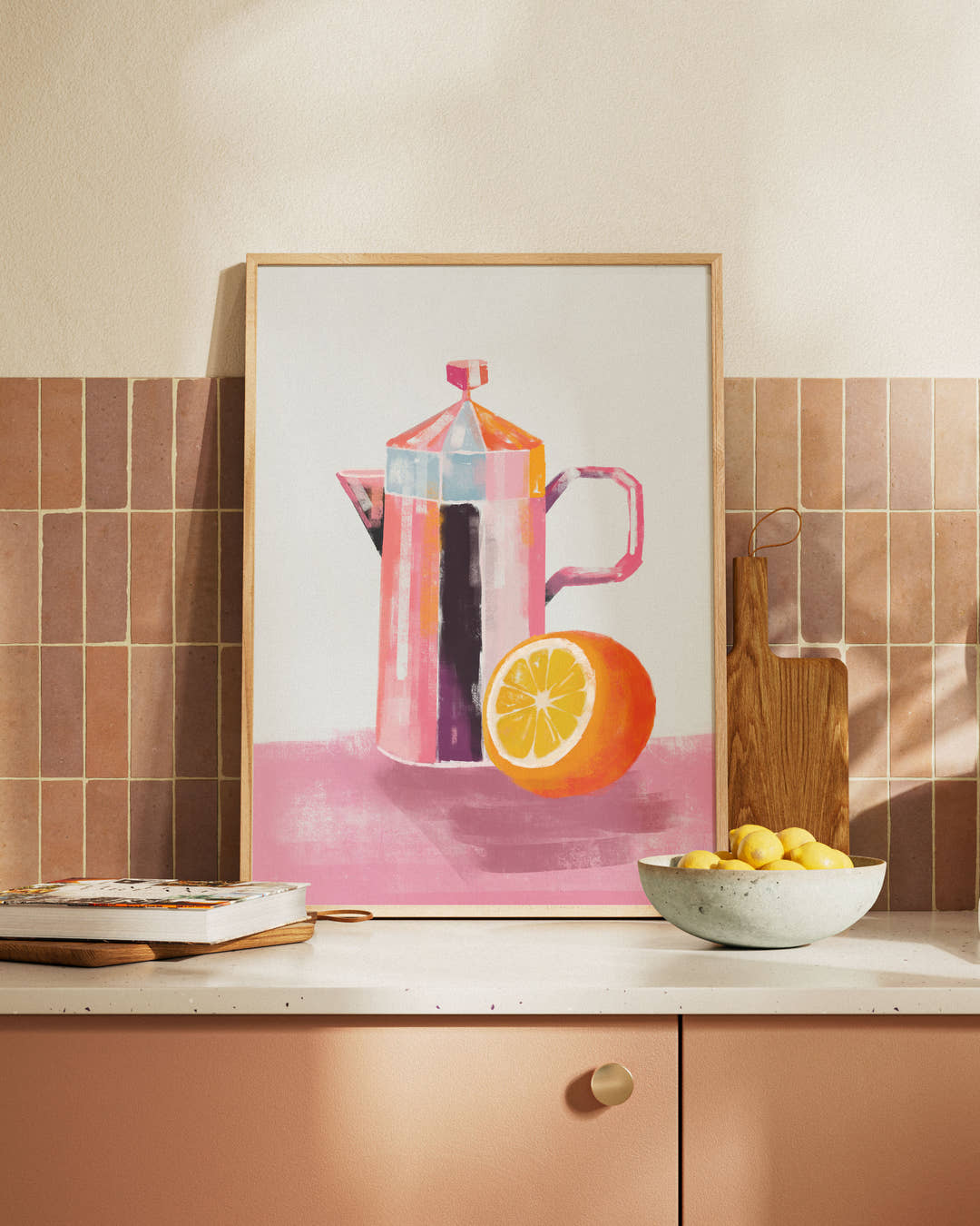 Warm Copper Poster – FineArt Wandbild, moderne Kunst &amp; Fine Art Print von Spawnd, handgefertigt &amp; Made in Germany
