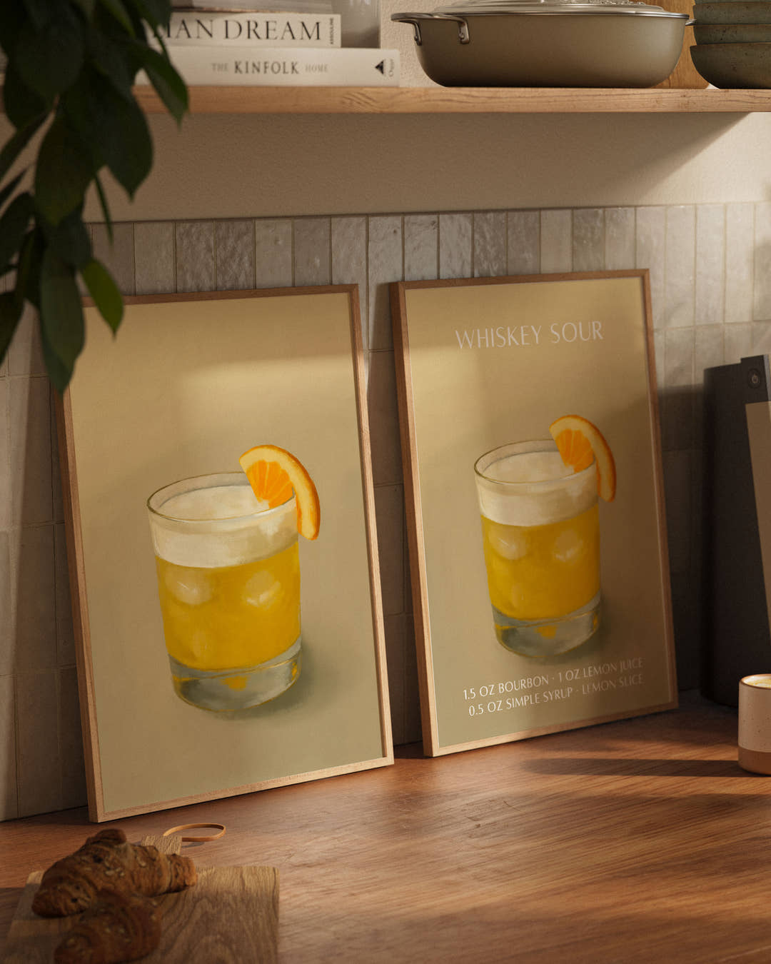 WHISKEY SOUR Poster – FineArt Wandbild, moderne Kunst &amp; Fine Art Print von Spawnd, handgefertigt &amp; Made in Germany