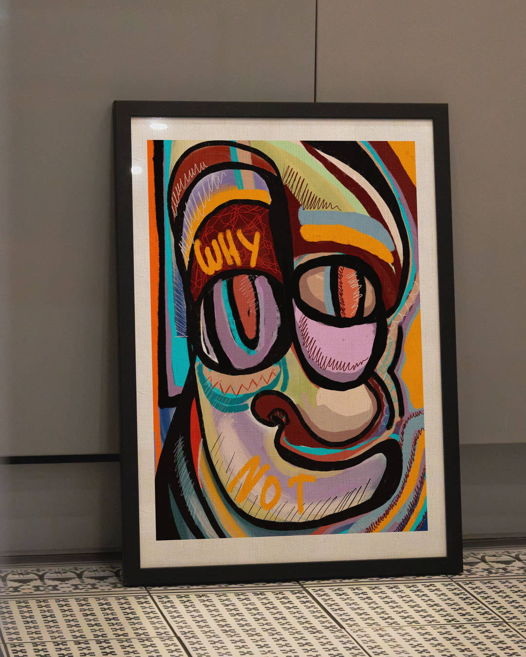 Why not Poster – FineArt Wandbild, moderne Kunst &amp; Fine Art Print von Spawnd, handgefertigt &amp; Made in Germany