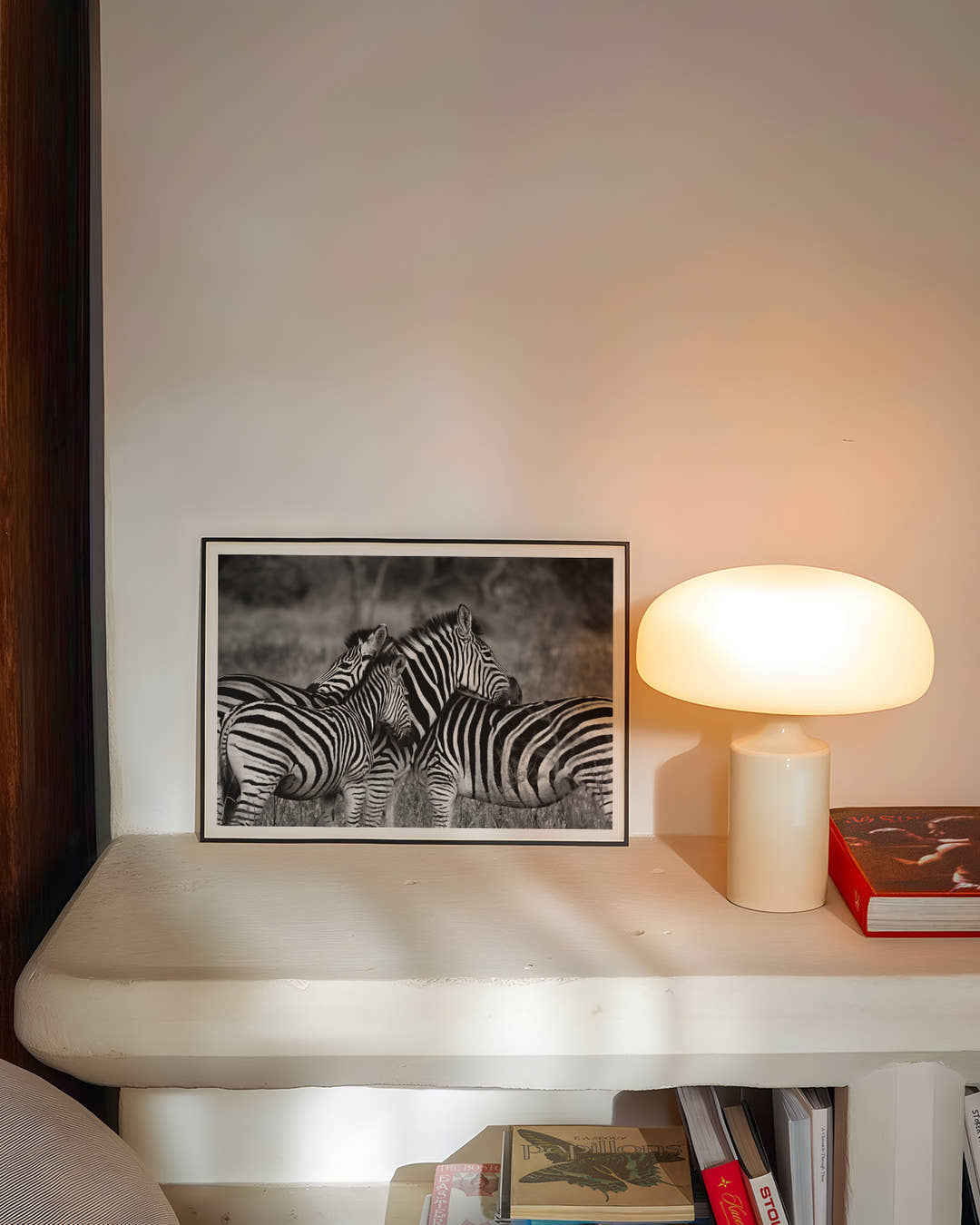 Zebra Poster – FineArt Wandbild, moderne Kunst &amp; Fine Art Print von Spawnd, handgefertigt &amp; Made in Germany